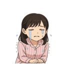 かわいいパジャマ女子の毎日スタンプ（個別スタンプ：2）