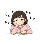 かわいいパジャマ女子の毎日スタンプ（個別スタンプ：3）
