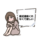 【メッセ】あざと女子（個別スタンプ：19）