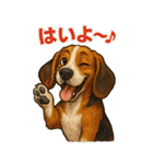 肯定的な返事をする動物たち（個別スタンプ：12）