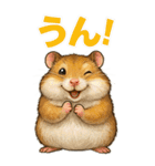 肯定的な返事をする動物たち（個別スタンプ：14）