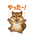 肯定的な返事をする動物たち（個別スタンプ：33）