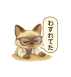 INTP（論理学者）×シャム猫スタンプ（個別スタンプ：11）