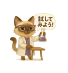 INTP（論理学者）×シャム猫スタンプ（個別スタンプ：27）