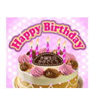 飛び出す！一年中誕生日＆イベント（個別スタンプ：3）
