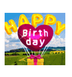 飛び出す！一年中誕生日＆イベント（個別スタンプ：5）