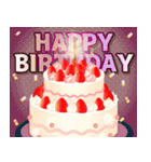 飛び出す！一年中誕生日＆イベント（個別スタンプ：6）