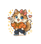猫の子1（文字なし）（個別スタンプ：35）
