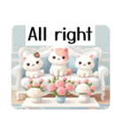 [大きな文字のスタンプ]☆carnation英語版（個別スタンプ：3）