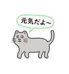 灰色ねこさんの日常.（個別スタンプ：8）
