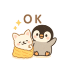 ほっこりなかよし ふわぺんわんこ（個別スタンプ：5）