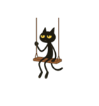 けだるい黒猫★けっだるニャン2（個別スタンプ：1）