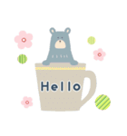北欧風＊大人かわいい森のどうぶつ達（個別スタンプ：5）
