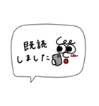 シンプルな落書き。吹き出し。（個別スタンプ：37）