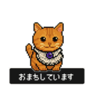 ドット猫のかわいいスタンプ（個別スタンプ：14）