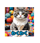 表情40変！ネコ劇場 【17】（個別スタンプ：4）