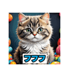 表情40変！ネコ劇場 【17】（個別スタンプ：16）