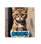 表情40変！ネコ劇場 【17】（個別スタンプ：24）