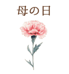 お祝い/おめでとう/ビンテージ水彩画のねこ（個別スタンプ：25）