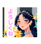 童話世界の女の子スタンプ（個別スタンプ：1）