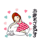 ひま子ちゃん680大人女子毎日色々スタンプ（個別スタンプ：35）