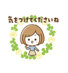 ナチュラル♡ボブガール【やさしい敬語】（個別スタンプ：3）