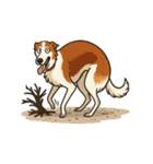 犬と犬と犬と犬のスタンプ（個別スタンプ：24）