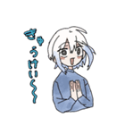 女の子たちのスタンプ(カラフル編)（個別スタンプ：7）
