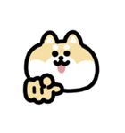 柴犬のリアクション 動くスタンプ（個別スタンプ：20）