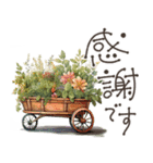大人の挨拶♡品よくおしゃれに♡ハーブ＆花（個別スタンプ：18）