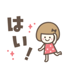 敬語♡おかっぱりぼんちゃん（個別スタンプ：4）