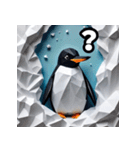 折り紙ペンギン 賑わい（個別スタンプ：27）