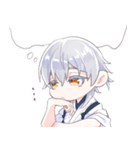 鶴丸国永と もちもちバーズ（個別スタンプ：17）