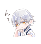 鶴丸国永と もちもちバーズ（個別スタンプ：18）