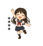 天真爛漫の女子高生 - カスタムスタンプ（個別スタンプ：4）