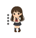 天真爛漫の女子高生 - カスタムスタンプ（個別スタンプ：5）