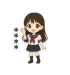 天真爛漫の女子高生 - カスタムスタンプ（個別スタンプ：7）