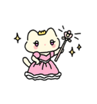 プリンセス猫の日常（韓国語＆日本語）（個別スタンプ：6）