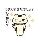 プリンセス猫の日常（韓国語＆日本語）（個別スタンプ：20）