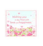 英語版 花咲く 母の日＆誕生日 癒しのお花（個別スタンプ：6）