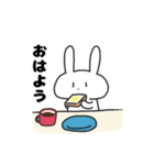 わっほいうさぎとこりす【食べ物多め】（個別スタンプ：1）