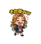 制服ちびコギャルのJKギャル語スタンプ ❤️（個別スタンプ：8）