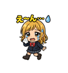 制服ちびコギャルのJKギャル語スタンプ ❤️（個別スタンプ：9）