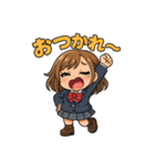制服ちびコギャルのJKギャル語スタンプ ❤️（個別スタンプ：18）