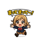 制服ちびコギャルのJKギャル語スタンプ ❤️（個別スタンプ：19）