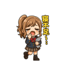 制服ちびコギャルのJKギャル語スタンプ ❤️（個別スタンプ：22）
