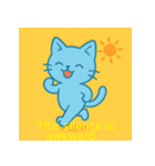アオネコのひとこと(英語)（個別スタンプ：15）