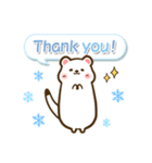 ゆるっと雪国の動物たち（個別スタンプ：4）
