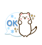 ゆるっと雪国の動物たち（個別スタンプ：25）