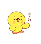 髭のあるヒヨコ”ぴよおじ”の返事（個別スタンプ：24）